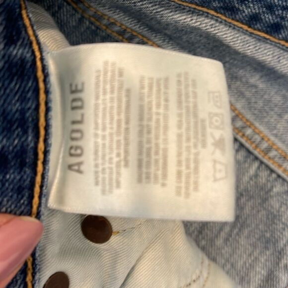 AGOLDE RILEY HIDDEN BUTTON FLY JEANS SIZE 26 - Picture 4 of 8